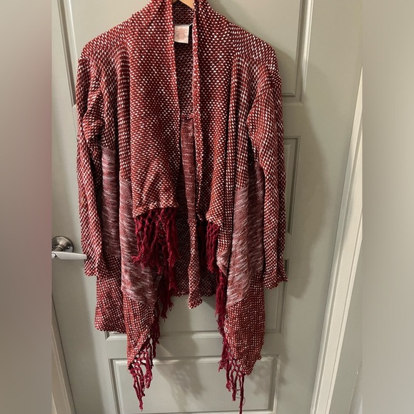 Flying Tomato Red Fringe Sweater - Picture 1 of 3